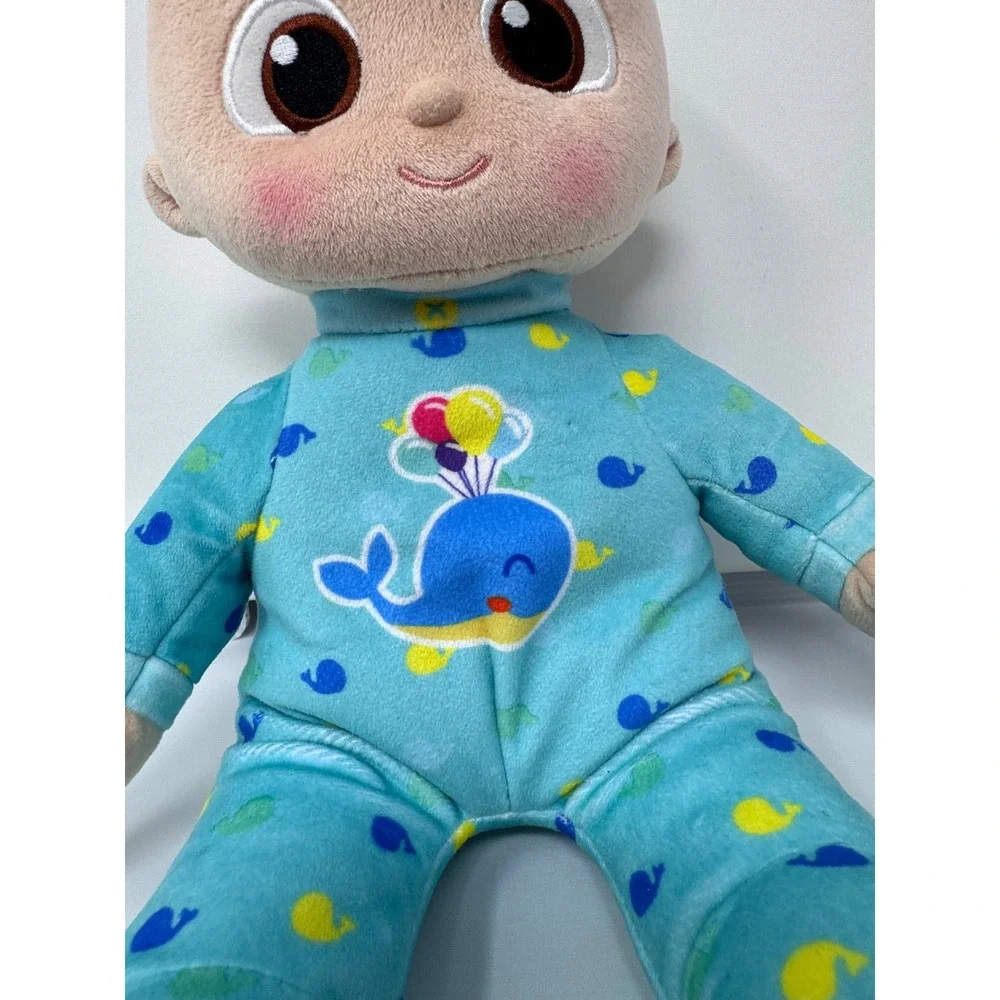 CoComelon Musical Glow Time JJ Plush Singing Doll Blue Pajamas‎ Baby Toy 10in